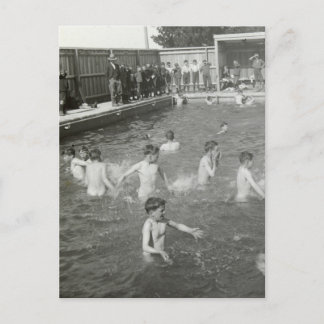 Boys Swimming, ca 1920 vykort