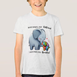 Boys T-Shirt - Autism Awareness Elephant Design