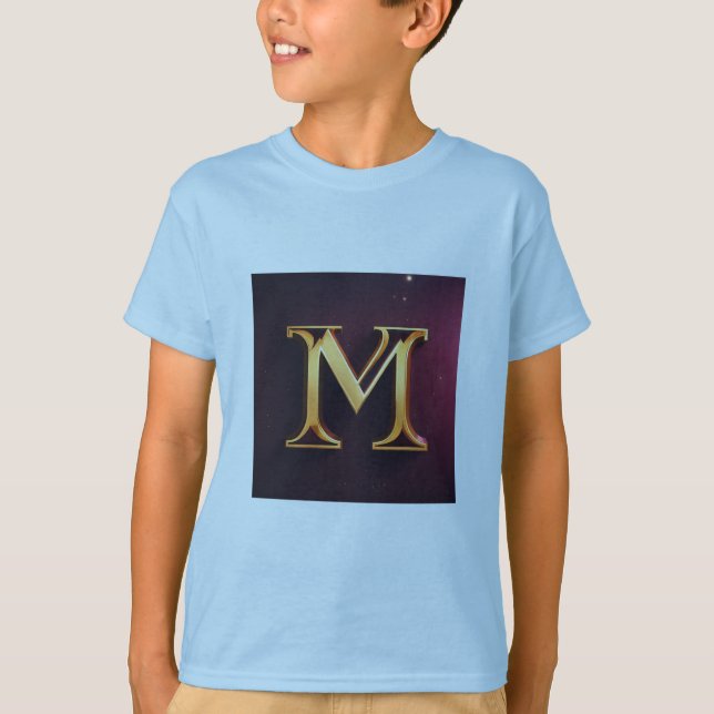 Boys T-Shirt - M-Logotyp, utskriven design (Framsida)