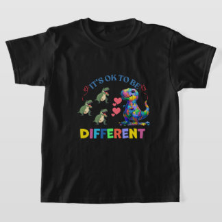 Boys' T-Shirts– It's OK to Be Different 🦕💖 T Shirt