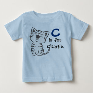 Boys Tee C är till Charlie med en söt katt