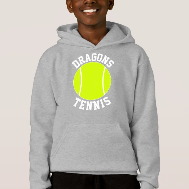 Boys Tennis Anpassningsbar Team Namn eller Text Pe T Shirt (Framsida)