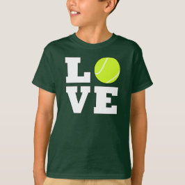 Boys Tennis KÄRLEK Sports Player T Shirt
