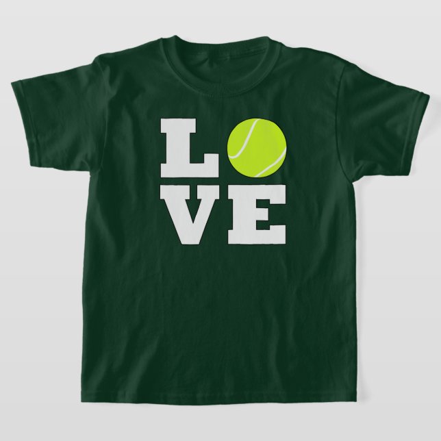 Boys Tennis KÄRLEK Sports Player T Shirt (Laydown)
