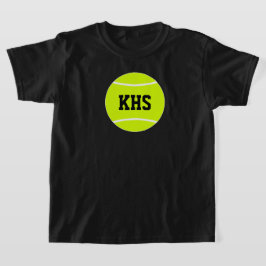 Boy's Tennis Player Anpassningsbar School Brev T-s Tee