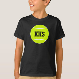 Boy's Tennis Player Anpassningsbar School Brev T-s Tee Shirt