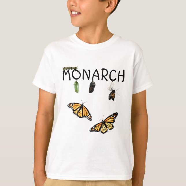Boys the Monarch Life Cycle T Shirt (Framsida)