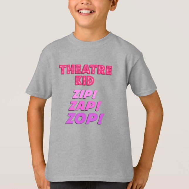 Boys Theatre Kid Zip-Zap-Zop T-Shirt (Framsida)