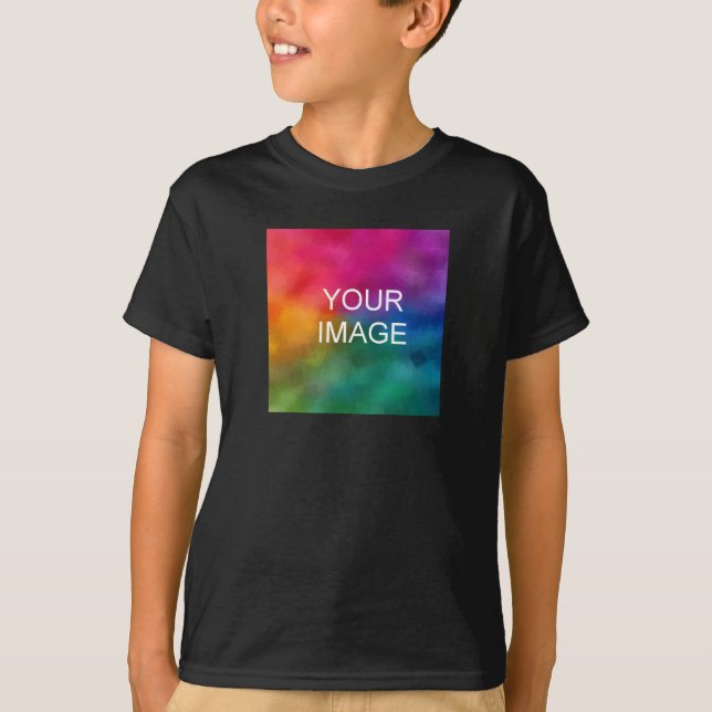 Boys Tshirts Dubbla Sided Elegant Black Färg (Framsida)