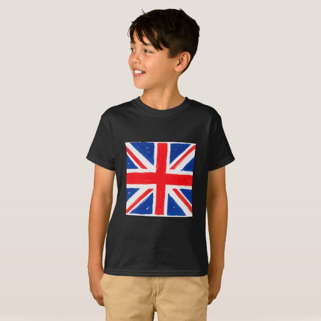 Boy's union jack t shirt (Hel framsida)