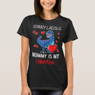 Boys Valentines day är Mamman är min Valentine T Shirt