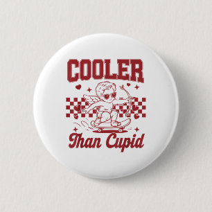 Boys Valentines day Cooler Than Cupid Skateboardin Knapp