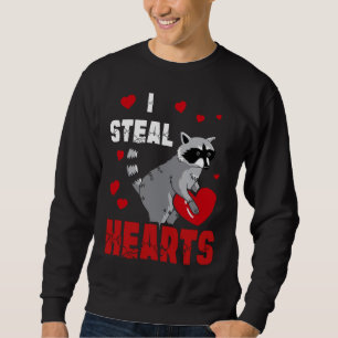 Boys Valentines day Kids Raccoon Älskare I Steal H Lång Ärmad Tröja