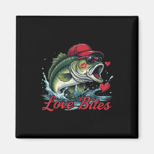 Boys Valentiness Fishing B Valentine Kärlek Funny  Magnet