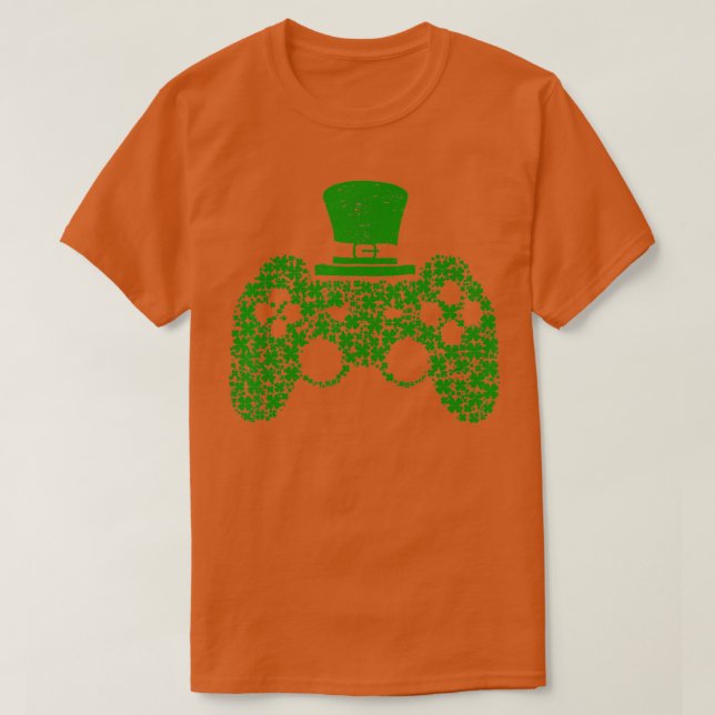 Boys Video Game Shamrock St patricks day Irish Me T Shirt (Design framsida)