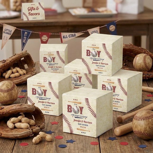 Boys Vintage Baseball Baby Shower Presentaskar (Skapare uppladdad)