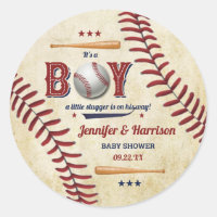 Boys Vintage Baseball Baby Shower