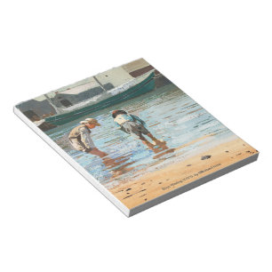Boys Wading (1873) by Winslow Homer Anteckningsblock