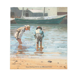 Boys Wading (1873) by Winslow Homer Anteckningsblock