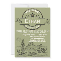 Boys Westernare First Rodeo Första födelsedagen