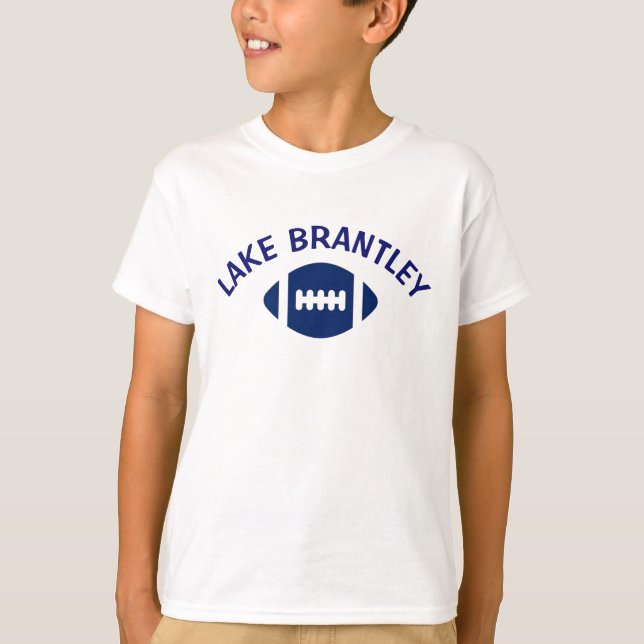 Boys White Football T Shirt (Framsida)