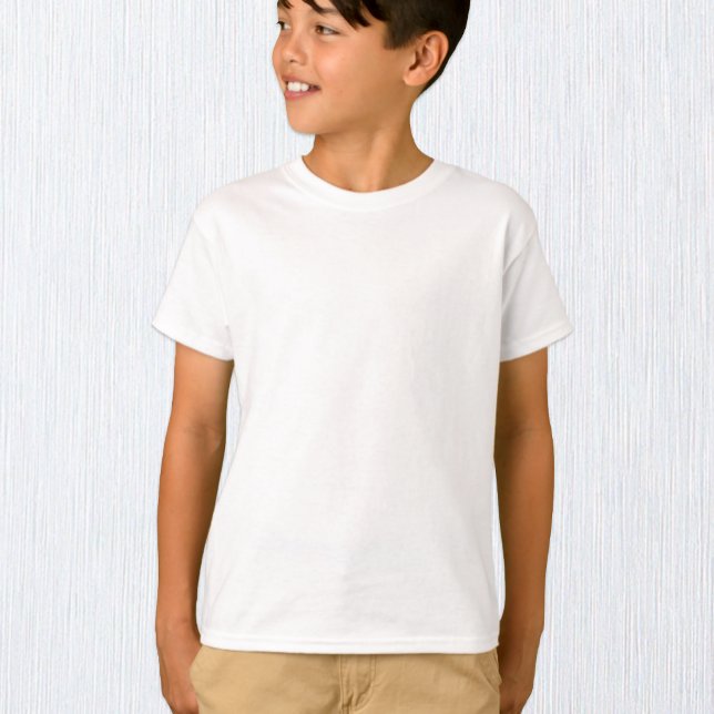 Boys White T-Shirt, Kids / Anpassa T Shirt (Skapare uppladdad)