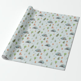 Boys Woodland Bears Forest Camping Birthday Presentpapper