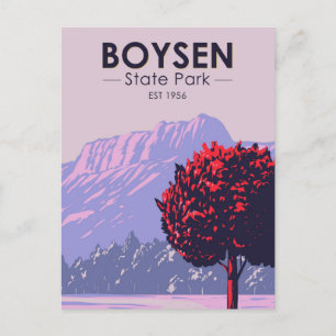 Boysen State Park Wyoming Vintage Vykort