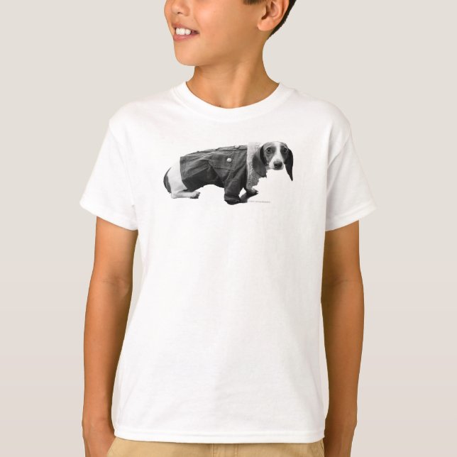 Boys'Shelby in a Jean Jacka' Dachshund T-shirt (Framsida)