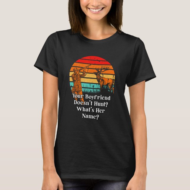 Boyvän Doesnt Hunt Par Hunting 1 T Shirt (Framsida)