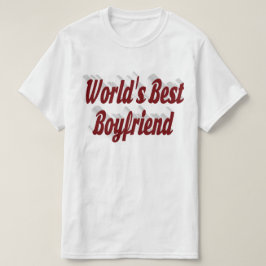 Boyvän med burgundskript t shirt