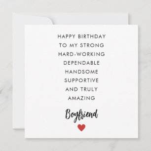 Boyväns Dikt Birthday Card Kort