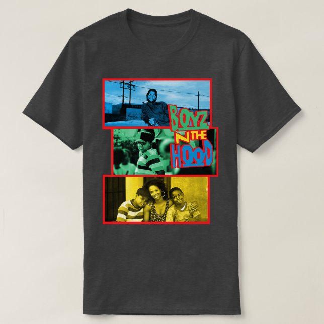 Boyz i Huva Färg block Scenes T Shirt (Design framsida)