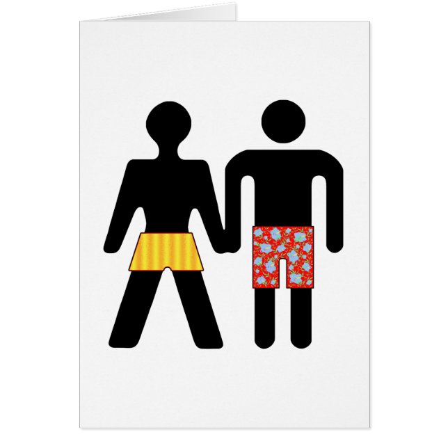 BOYZ på semester Hälsningskort (Framsidan)