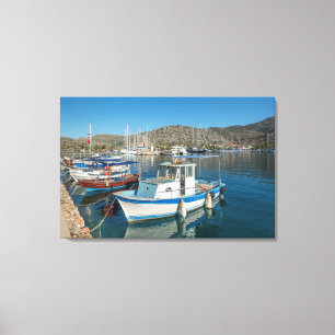 Bozburun hamn nära Marmaris, Turkiet Canvastryck