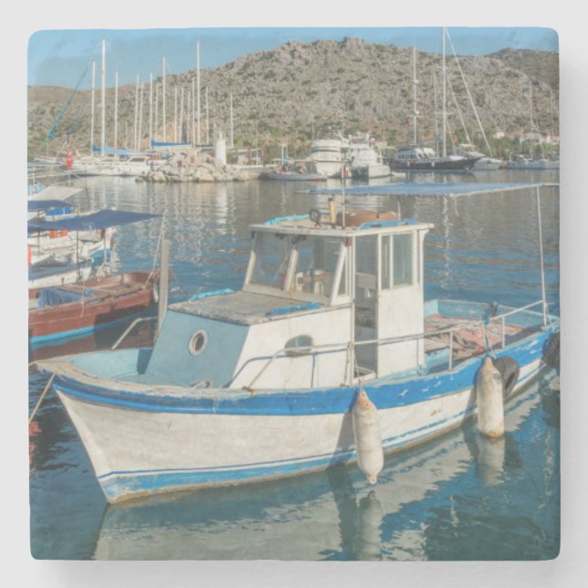 Bozburun hamn nära Marmaris, Turkiet Stenunderlägg (Framsidan)
