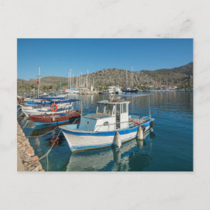 Bozburun Harbor nära Marmaris, Turkiet Vykort