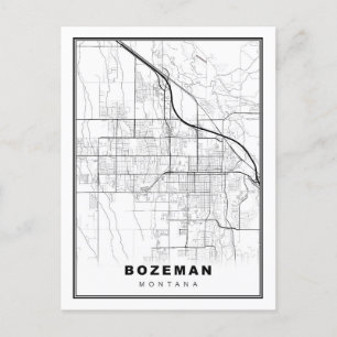 Bozeman Karta Vykort