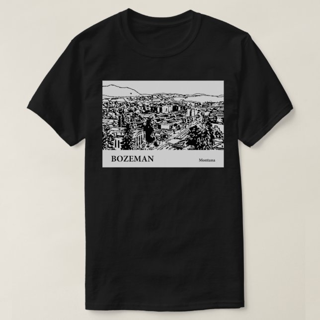 Bozeman Montana 2 T Shirt (Design framsida)
