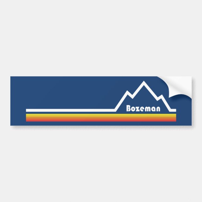 Bozeman Montana Bildekal (Framsidan)