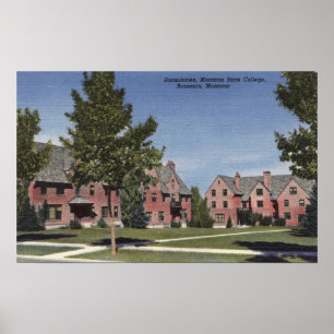 Bozeman, Montana - Dormitorierna i Montana Poster