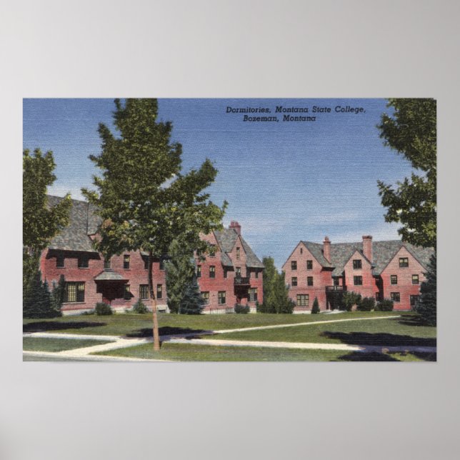 Bozeman, Montana - Dormitorierna i Montana Poster (Framsidan)