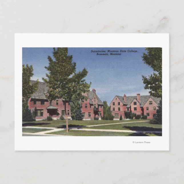 Bozeman, Montana - Dormitorierna i Montana Vykort (Framsida)
