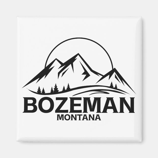 Bozeman Montana Magnet (Framsidan)