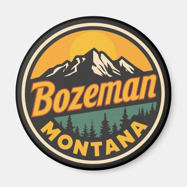 Bozeman, Montana Magnet (Framsidan)