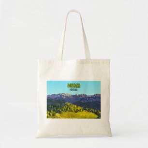 Bozeman Montana Mountains Vintage Tygkasse