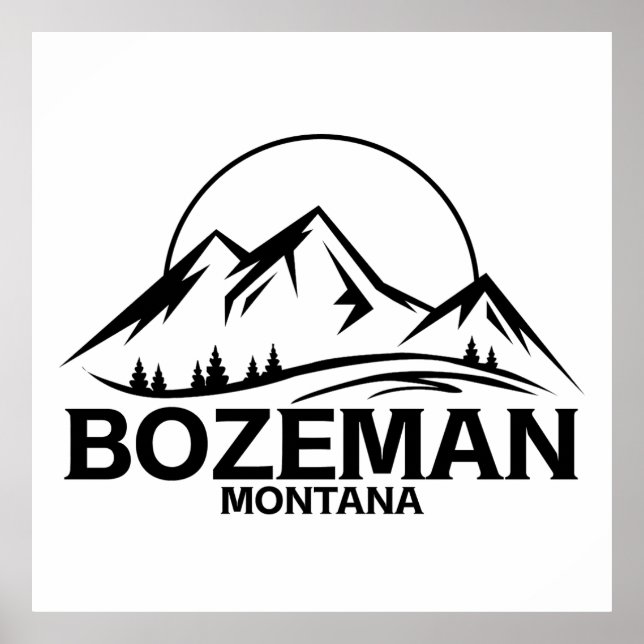 Bozeman Montana Poster (Framsidan)