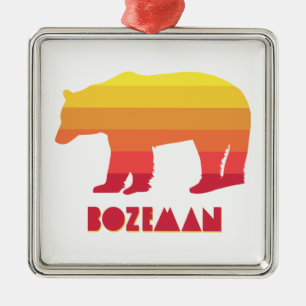 Bozeman Montana Rainbow Bear Julgransprydnad Metall