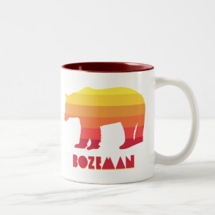 Bozeman Montana Rainbow Bear Två-Tonad Mugg