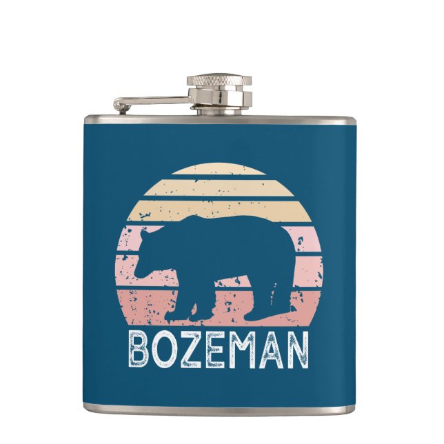 Bozeman Montana Retro Bear Fickplunta (Framsidan)